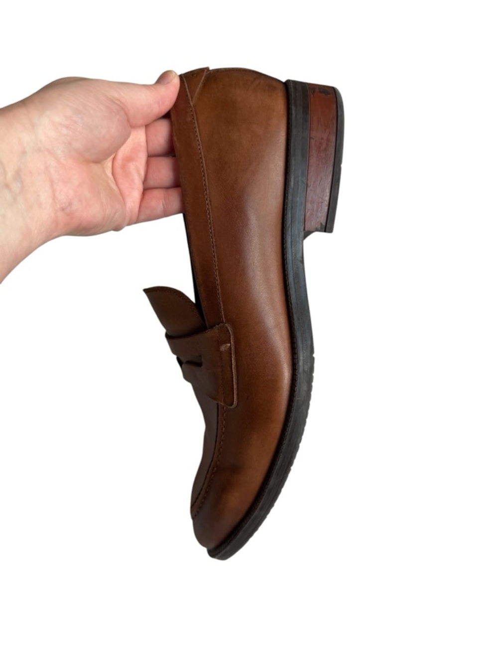 Cole Haan Men’s Tan Leather Penny Loafers - Picture 10 of 11